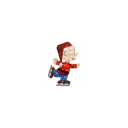 Product Works 28  Peanuts 2D Charlie Brown Skating with Santa Hat 56334