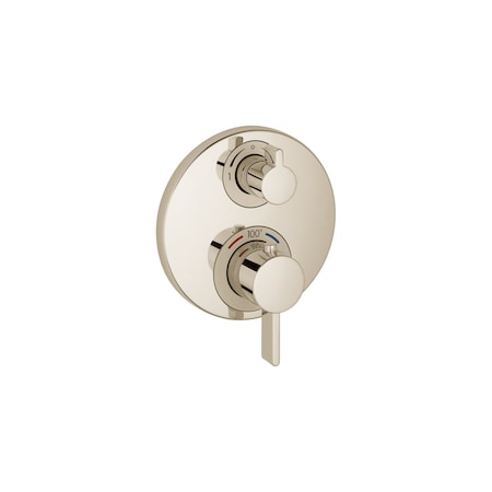 Hansgrohe Ecostat S Thermostatic Trim with Volume Control and Diverter in Polished Nickel 15758831