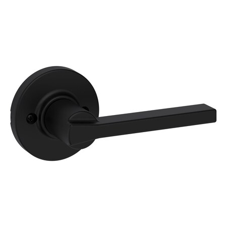 Kwikset Casey Lever Half Dummy with Round Rose Matte Black Finish 488CSLRDT-514
