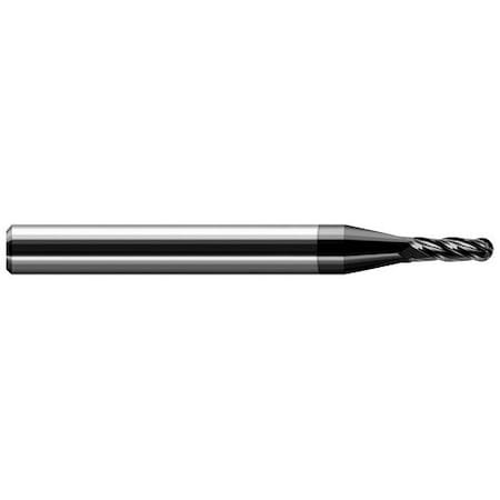 Harvey Tool Miniature End Mill-Ball-Stub & Standard, 74409-C4, Amorphous Diamond, 7/64" Cutter Diameter 74409-C4