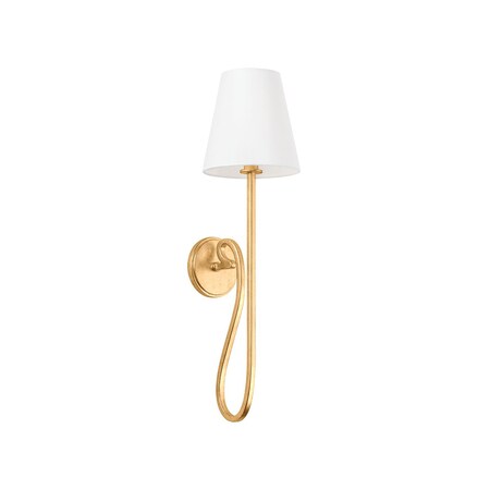 Hudson Valley Lighting Elmhurst 1 Light Wall Sconce 7.5 In. Vintage Gold Leaf 3928-VGL