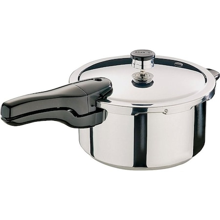 National Presto Presto 01341 Pressure Cooker, 4 qt Capacity, Stainless Steel 1341