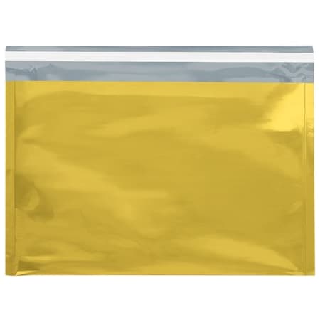 Bsc Preferred 9 1/2 x 12 3/4'' Gold Metallic Glamour Mailers, 250PK GFM0912GD