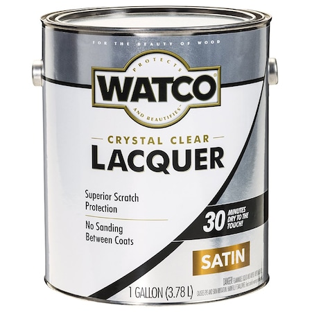 Watco Gal Clear Brushing Lacquer, Satin 63231