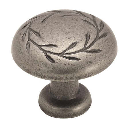 Amerock Nature's Splendor 1-5/16 in 33 mm Diameter Weathered Nickel Cabinet Knob BP1581WN
