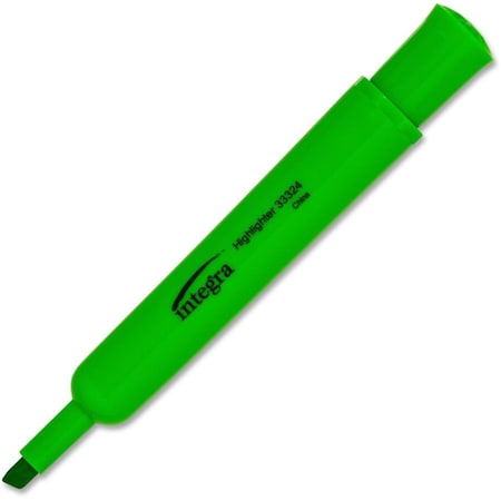 Integral Chisel Tip Desk Highlighter, Green ITA33324