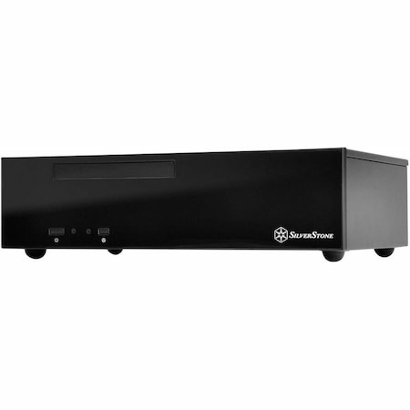 Silverstone Silver Stone Technologies ML09B Mini-ITX Mini-DTX SFX Mini Compact HTPC Case - Black ML09B