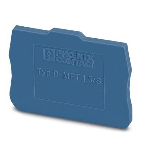 Phoenix Contact D-MPT 1 5/S BU End cover Length: 33.6 3248121