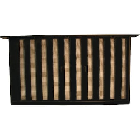 Bestvents Witten Vent Foundation Vent, Mesh Grill, Aluminum, Black Oxide 327BL
