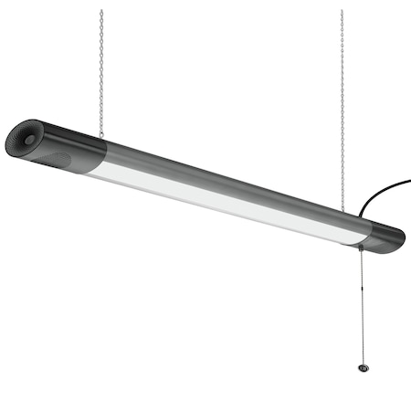 Eti Shop Light with Bluetooth Speakers, 120 V, 50W, LED Lamp, 3713 Lumens, 4000K Color Temp, Surface Mounting 55703142