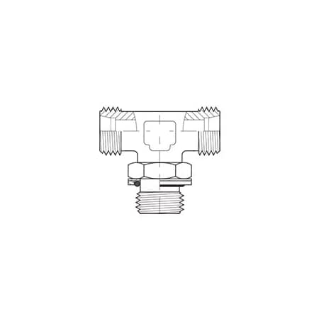 Adaptall DIN X MALE BSPP ADJ. BRANCH TEE S08 S08 1/4 in 5159S-08-08-04