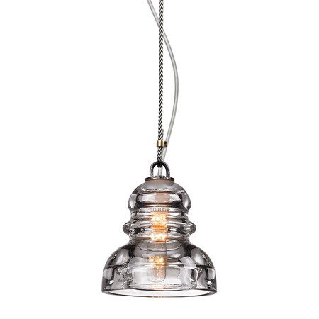 Troy Lighting Menlo Park 1 Light Pendant 5.75 In. Old Silver F3132-OS