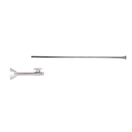 Mountain Plumbing Toilet Kit - Brass Oval Handle 1/4 Turn Ball Valve MT317-NL in Unlacquered Brass MT4811X-NL/ULB