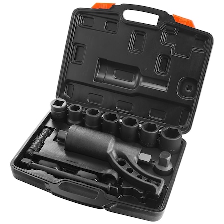 Vevor Torque Multiplier Wrench Set 1" Drive 1:64 Lug Nut Remover with 4 Sockets BD-78D-C
