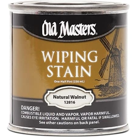 Old Masters 12816 0.5 Pint. Natural Walnut Wiping Stain Classics 240 Voc 86348128163