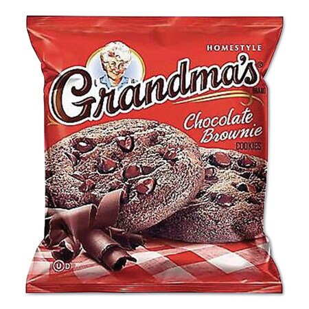 Grandmas Cookies - Single Serve, Chocolate Brownie, 2.5 oz Packet, 60PK FRI10310