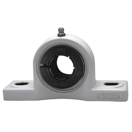 Ami Bearings SINGLE ROW BALL BEARING - 30MM WIDE ACCU-LOC WHITE PILLOW BLOCK UEPPL206W