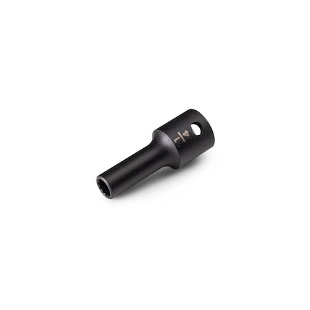 Tekton 3/8 Inch Drive x 1/4 Inch Semi-Deep 12-Point Impact Socket SID14206
