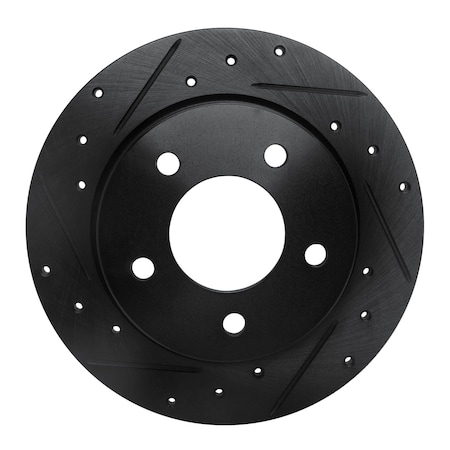 Dynamic Friction Co DFC Brake Rotor - Drilled and Slotted - Black 633-80039L