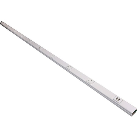 Wiremold Power Strip, USB, 5 ft., White WH20GB506TRUSB