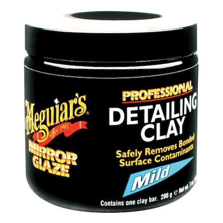 Meguiars Mirror Glaze Professional Detailing Clay, 200 g Clay Bar, Blue, Solid, 1:1 Mixing C2000