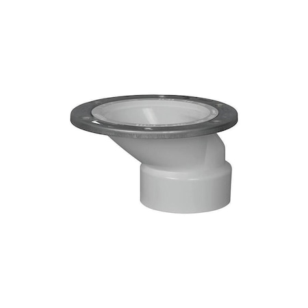 Ips 3 in. x 4 in. DWV PVC Closet Flange White 86181