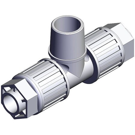 Smc High Purity Fitting, Adapter, PFA, Tee LQ3B4C-MN