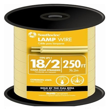 Southwire 18/2 SPT-1 300 V 250 ft. L Lamp Cord 49911102