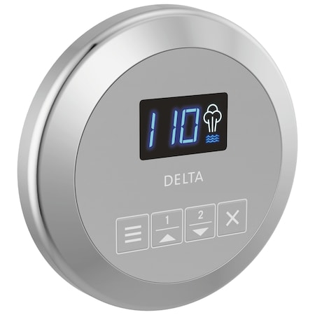 Delta Universal Showering Components Round Steam Control In Lumicoat Chrome EP103307PR