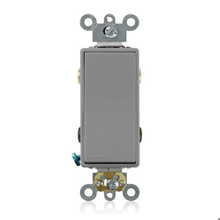 Leviton Decora Plus Rocker 4-Way 20A Gray 5624-2GY
