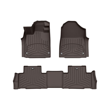 Weathertech Cocoa, Front and Rear FloorLiner HP 471669-1-2IM