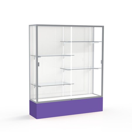 Ghent Spirit Floor Display Case 60x72x16, White, Satin 375WB-SN-PE