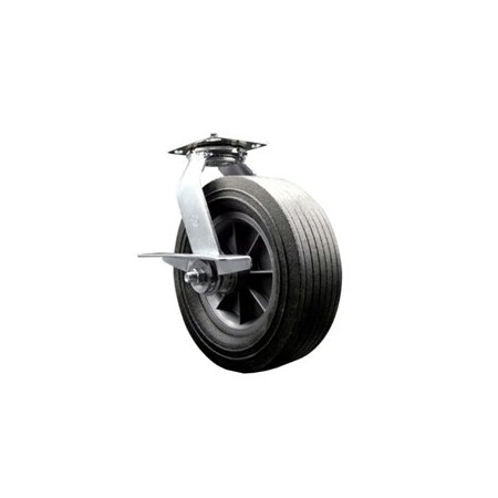 Service Caster Greenlee Swivel Caster with Brake - MA6065 GMX Cart Caster Replacement- SCC GRE-SCC-100S1030-SNB-SLB