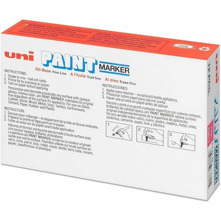 Uni-Ball UniPaint PX20 OilBased Medium Point Marker, Pink UBC63611