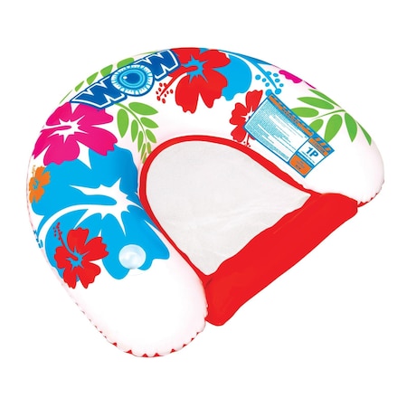 Wow Sports FLOAT TUBE Pool River Or Lake UShape 1 Person 220 Pound Capacity 51 Inch X 40 Inch 14-2030