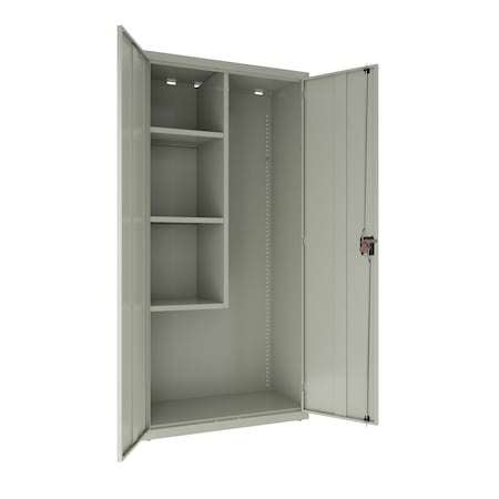 Hirsh Storage Cabinet, 72 in H, 36 in W, Light Gray 24034