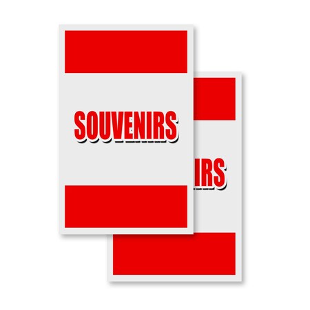 Signmission Souvenirs, Vinyl Decals Only 24 Inch x 36 Inch, Vinyl Decal, 2PK DSB-2436-2PACK-Souvenirs