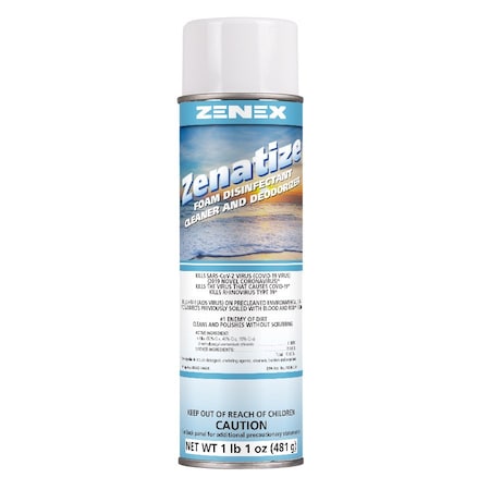 Zenex Zenatize Foam Disinfectant Cleaner net 18.25 oz., 12PK 494955