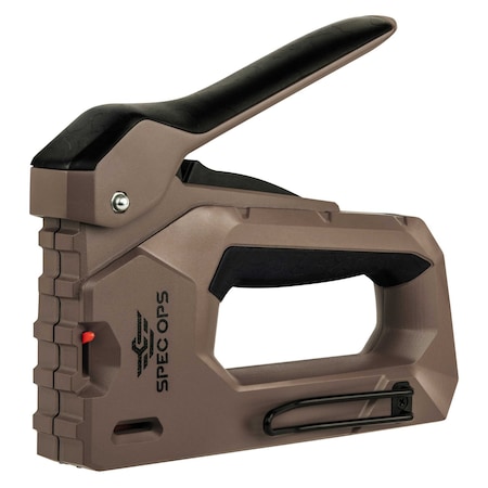 Spec Ops Heavy Duty Staple Gun, 1/4in - 9/16in Staples, 18-Gauge Brads, Reduced Effort SPEC-M50