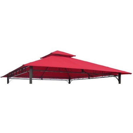 International Caravan 10 ft. Gazebo Canopy St. Kitts Replacement Top, Ruby Red YF-3136B-CNP- RR