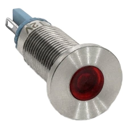 Dialight Panel Indicator Light, SS, Red 6201101304F