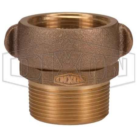 Dixon The Right Connection Rocker Lug Adapter, 1-1/2 in, FNPSH x MNPT, Cast Brass, Domestic RSM150S
