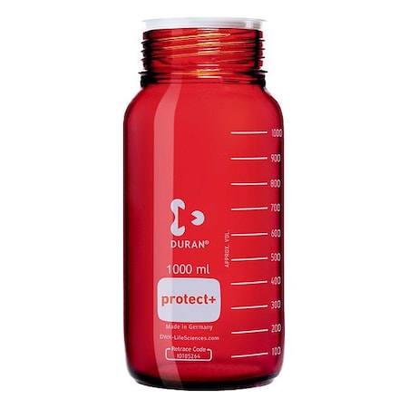 Duran Safety Coated Btl, Boro Gls, 218mm H, PK10 218665481