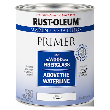 Rust-Oleum Marine Paint, White, 1 qt, Can 396969