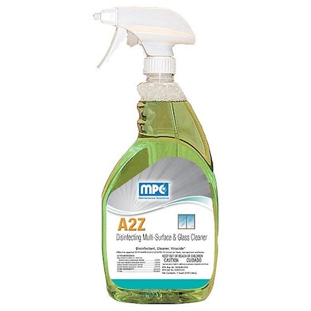 Zoro Select Disinfectant Cleaner, 1 qt, Lemon 409HJ0