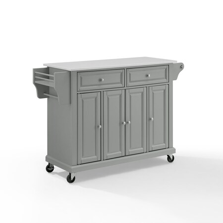 Crosley Full Size Stone Top Kitchen Cart KF30005EGY
