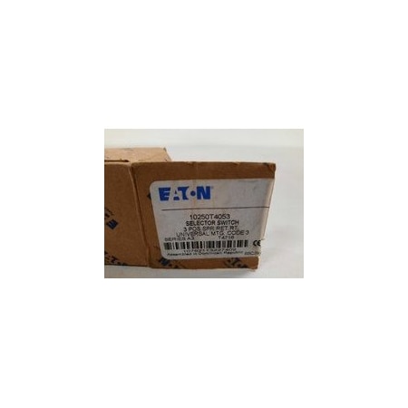Eaton Selector Switches 3 Position EA NEMA 3/3R/4/4X/12/13 Spring Return 10250T4053