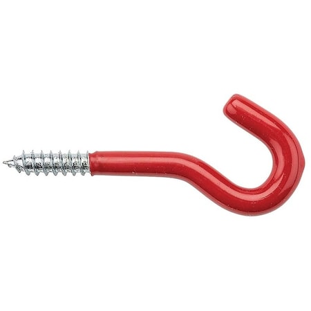 National Hardware V2211 Storage Screw Hook, 50 lb, 11/16 in Opening, Steel, Red N188-006