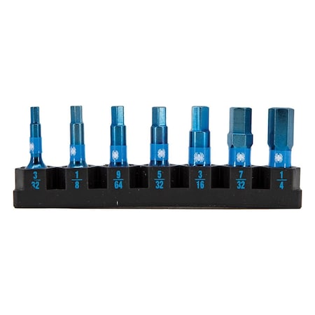 Spyder 7-Piece 1/4-in x 1-in SAE Impact Set 19065