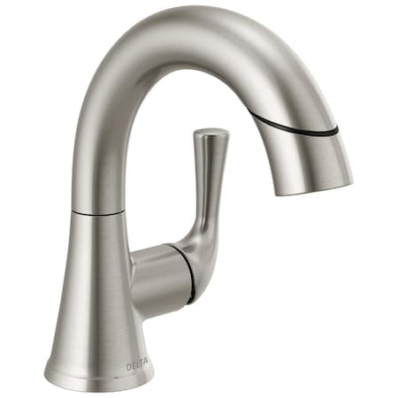 Delta Kayra Single Handle Pull-Down Bathroom Faucet 533LF-SSPDMPU
